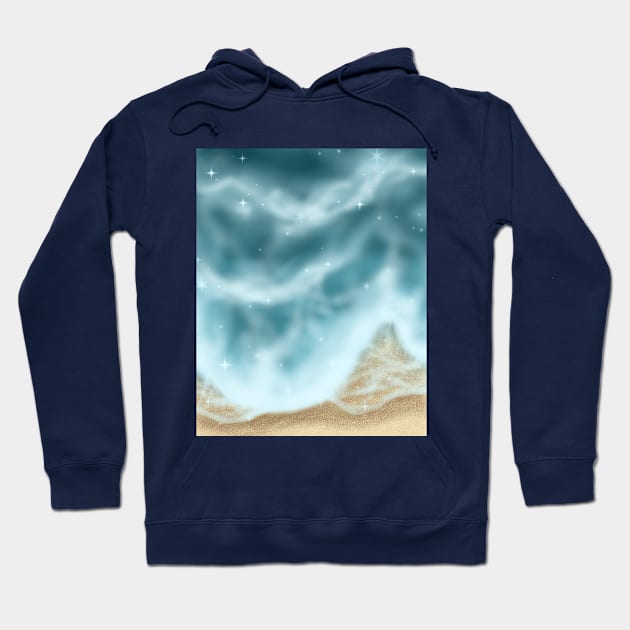 WAVES ON THE BEACH Hoodie by ulricartistic